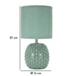 Lampada da comodino con base turchese - Arrediorg