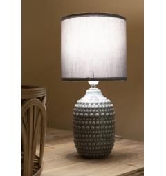 Lampada da comodino con base grigia - Arrediorg
