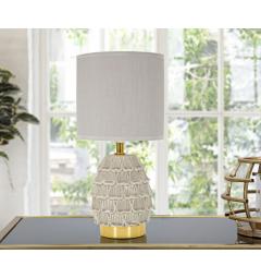 Lampada da comodino crema a forma di pigna - Arrediorg