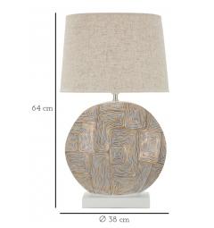 Lampada da tavolo eleganti decorazioni geometriche - Arrediorg