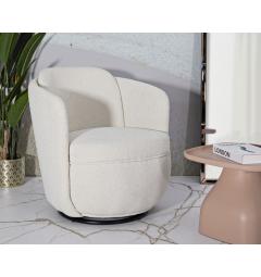 Poltrona Girevole Torino Crema comfort e design - Arrediorg