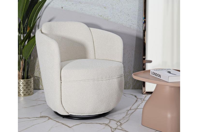 Poltrona Girevole Torino Crema comfort e design - Arrediorg Poltrona Girevole Torino Crema comfort e design - Arrediorg
