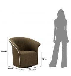 Poltrona Girevole Siena Verde comfort ed eleganza - Arrediorg