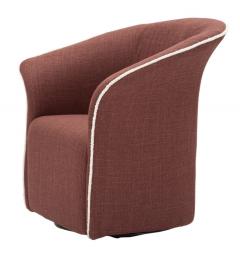 Poltrona Girevole Siena Bordeaux - Arrediorg