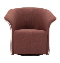 Poltrona Girevole Siena Bordeaux - Arrediorg
