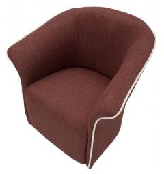 Poltrona Girevole Siena Bordeaux - Arrediorg