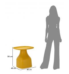 Tavolinetto Gea Giallo design moderno - Arrediorg