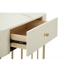 Console da muro elegante e sofisticata in simil pelle trapuntata - Arrediorg