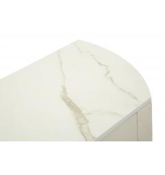 Console da muro elegante e sofisticata in simil pelle trapuntata - Arrediorg
