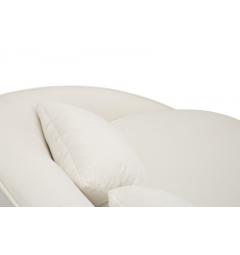 Divanetto 3 posti in tessuto imbottito beige - Arrediorg