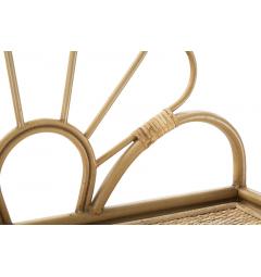 Mensola da parete in metallo e rattan - Arrediorg