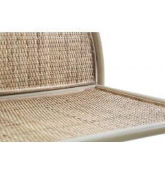 Libreria rettangolare in metallo e rattan - Arrediorg