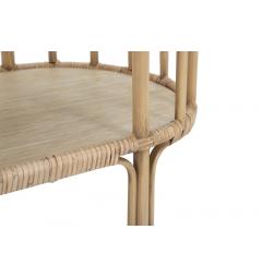 Console in metallo e rattan 3 ripiani - Arrediorg