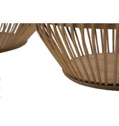 Coppia di cestoni rotondi in rattan - Arrediorg