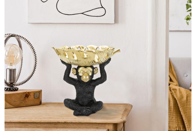 Statuetta a forma di scimmia con foglia - Arrediorg Statuetta a forma di scimmia con foglia - Arrediorg