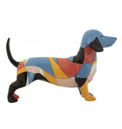 Vivace scultura di cane bassotto - Arrediorg