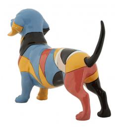 Vivace scultura di cane bassotto - Arrediorg