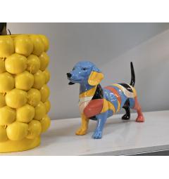 Vivace scultura di cane bassotto - Arrediorg