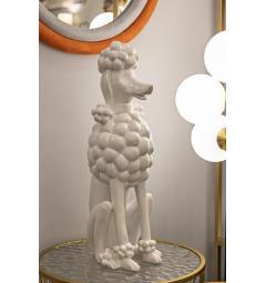 Statua di cane barboncino seduto - Arrediorg