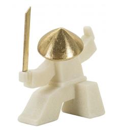 Statua di samurai con dettagli dorati - Arrediorg