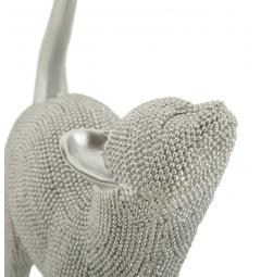 Statuetta di gatto argentato - Arrediorg