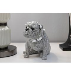 Statua di cane bulldog seduto - Arrediorg