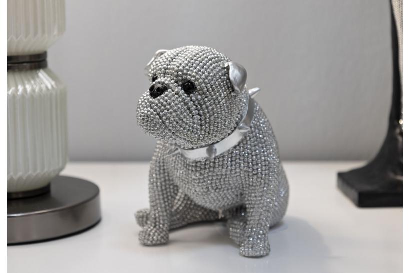 Statua di cane bulldog seduto - Arrediorg Statua di cane bulldog seduto - Arrediorg