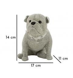 Statua di cane bulldog seduto - Arrediorg