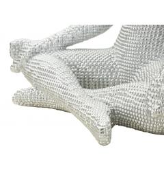 Statua Donna Yoga Silver - Arrediorg