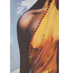 Dipinto su tela donna in costumi tradizionali - Arrediorg