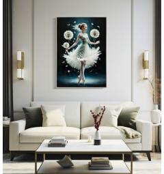 Dipinto su tela laccato ballerina - Arrediorg