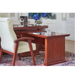 Poltrona sala conferenza ospiti classica pelle beige CONSUL