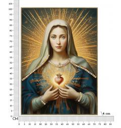 Dipinto su tela laccato con cornice Madonna - Arrediorg