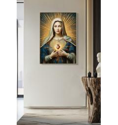 Dipinto su tela laccato con cornice Madonna - Arrediorg