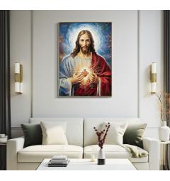 Dipinto su tela laccato con cornice Jesus - Arrediorg