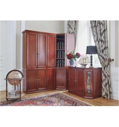Libreria archivio angolare stile classico ufficio PRESTIGE C710