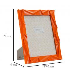 Cornice rettangolare in resina arancione - Arrediorg