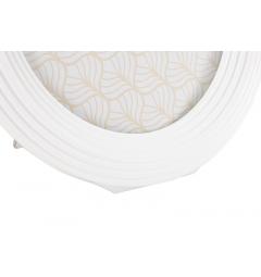 Cornice ovale in resina bianca - Arrediorg