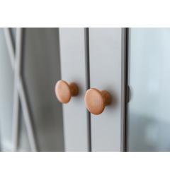 Ante in vetro incrociato, decorazione sobria ma di carattere