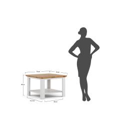 misure tavolino tv legno massello shabby country
