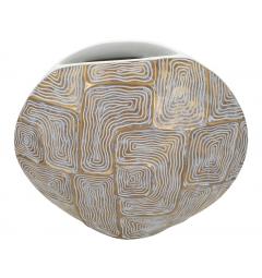 Vaso in resina decorato - Arrediorg