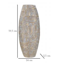 Vaso in resina elegantemente decorato - Arrediorg