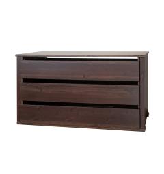 Cassettiera interna pino massello tabacco 116 cm shabby classico Rosella