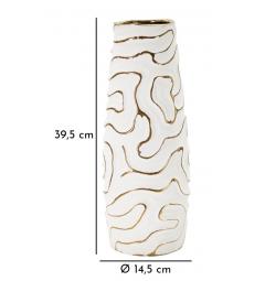 Vaso in ceramica bianca - Arrediorg