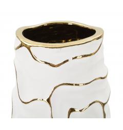 Vaso in ceramica bianca - Arrediorg