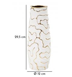 Vaso in ceramica bianca - Arrediorg