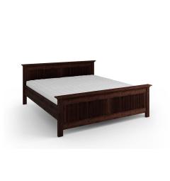 Letto 180x200 shabby classico pino massello tabacco Rosella