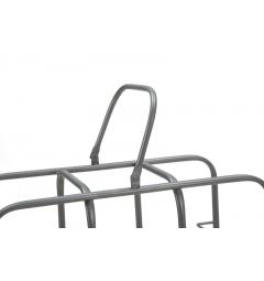 Portabottiglie in metallo grigio scuro - Arrediorg