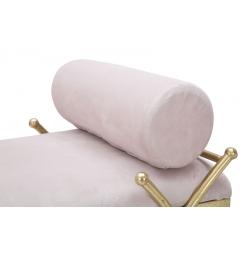 Panca in velluto rosa anni '20 - Arrediorg