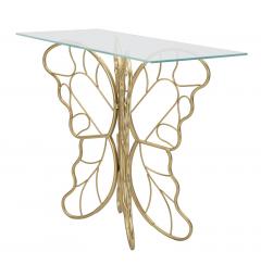 Console in metallo dorato - Arrediorg